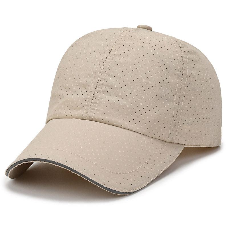 ONIHUA Zomer Effen Kleur Cap Mannen Outdoor Zonnebrandcrème Baseball Cap Vrouwen Sneldrogende Zonneklep Hoeden Paardenstaart Panama cap kaki