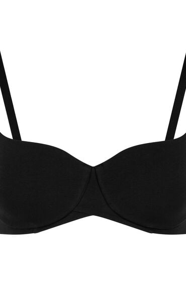 Hunkemöller Katoenen voorgevormde beugel bh Zwart