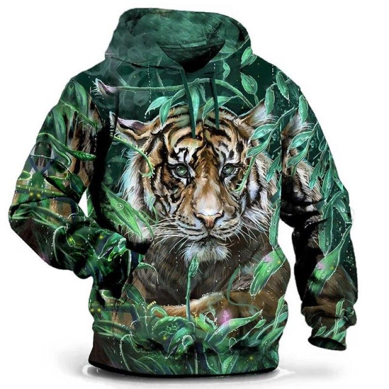 ETST 07 Sweatshirt met capuchon voor heren met capuchon Wolf Grafische T-shirt 3D Print Trui Oversized herenkleding Tops Mannelijke herfst streetwear 4XL