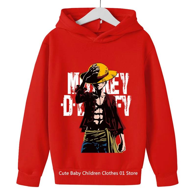 Nihao One Piece Hoodie Kinderkleding herenkleding Mode herenkleding Kleding Herfst Warm Sweatshirt Sporttop Tops S