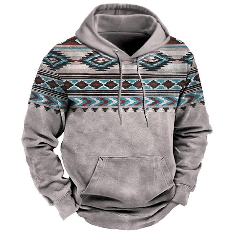 ETST 011 Vintage Hoodie Yellowstone 3D Geprint Heren Capuchon Sweatshirt Casual Streetwear Unisex Truien Mode Plus Size Trainingspak 5XL
