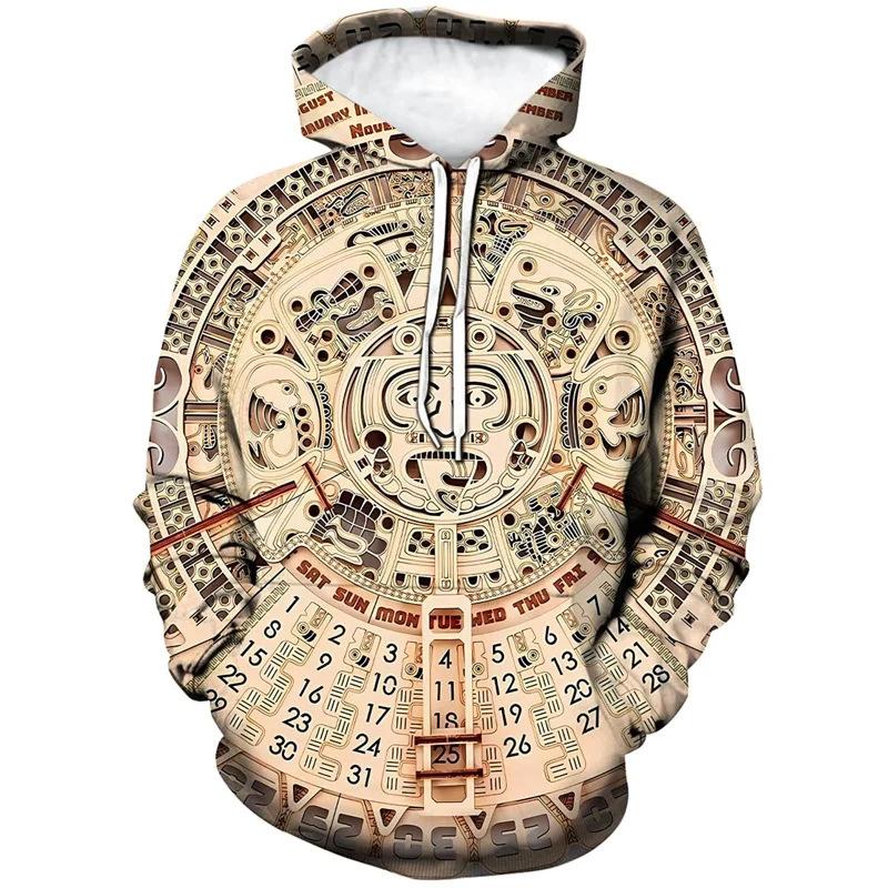 Little red horse 3D digitaal printen totem serie heren casual hoodie nieuwe heren mode sweatshirt trui 6XL