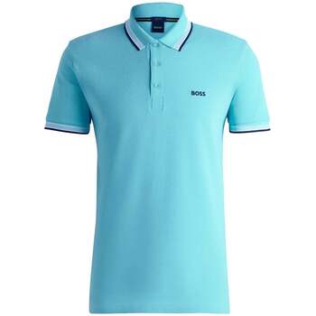 Boss Polo Shirt Korte Mouw  Paddy Piqué Polo Shirt Open Blue