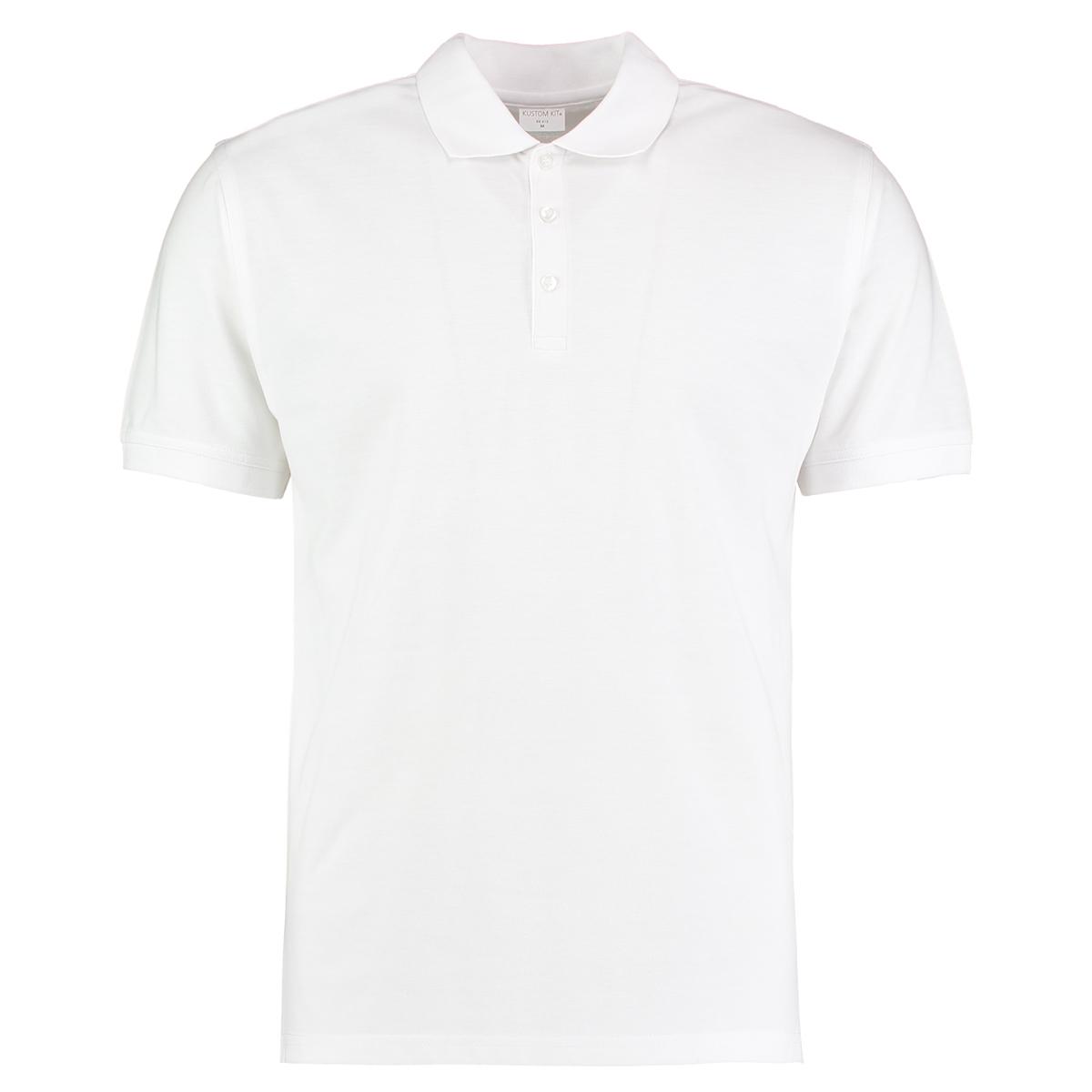 Kustom Kit herenpoloshirt met korte mouwen XS wit