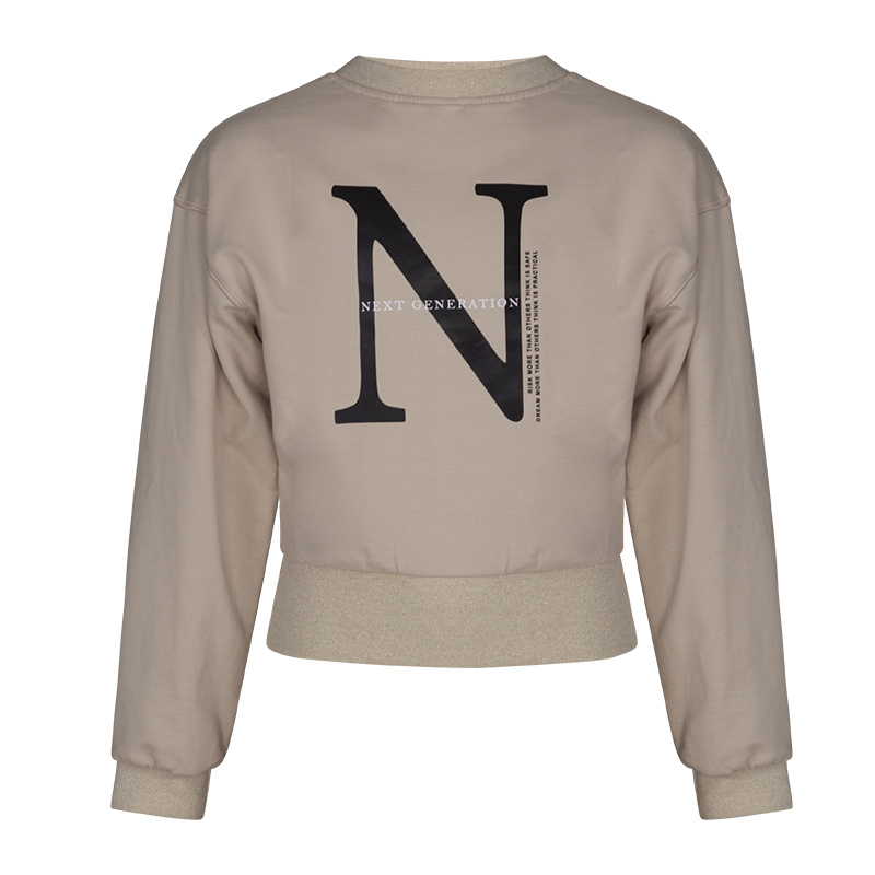 KIEstone winter sweater meisjes - zand - Marieke