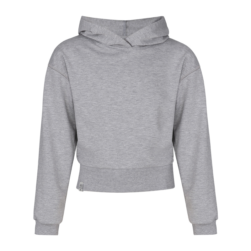 KIEstone winter hoodie meisjes - licht grijs - Vaya