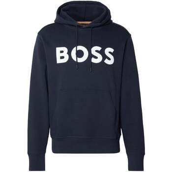 Boss Sweater  Logo Print Webasic Hoodie Dark Blue
