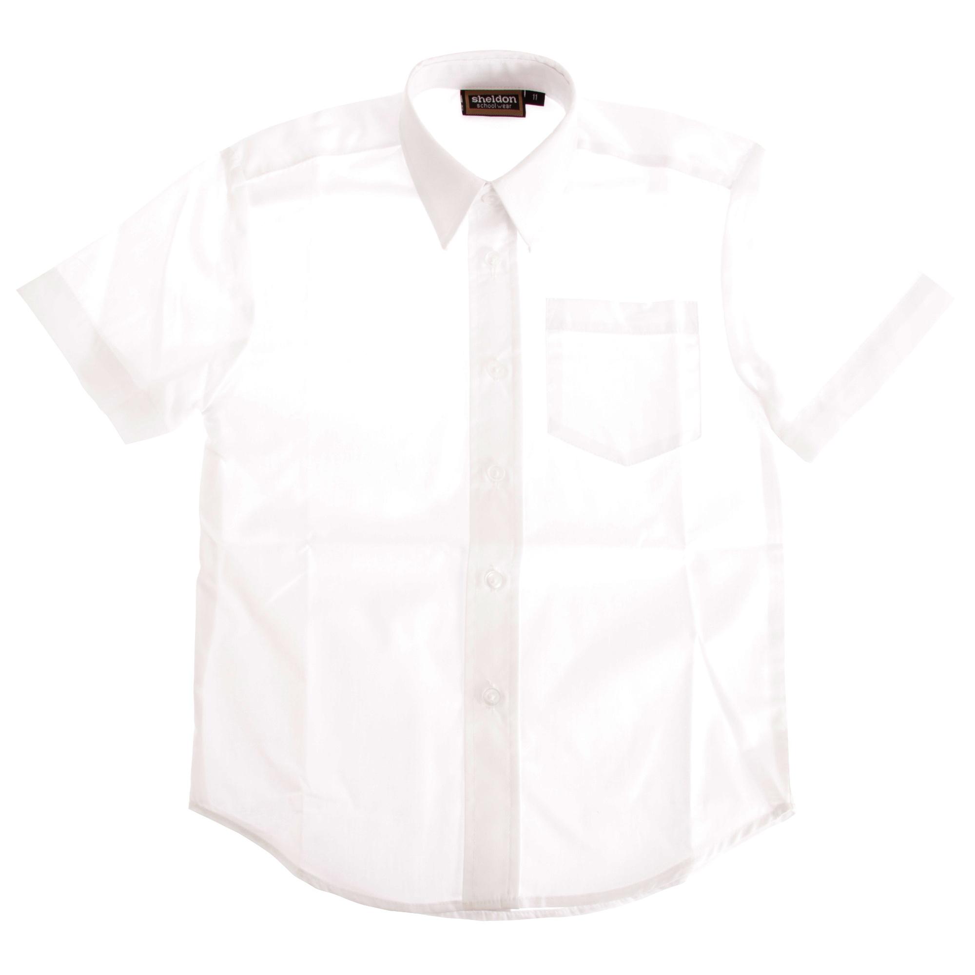 Universal Textiles Schoolshirt met korte mouwen voor jongens 2-3 Years wit