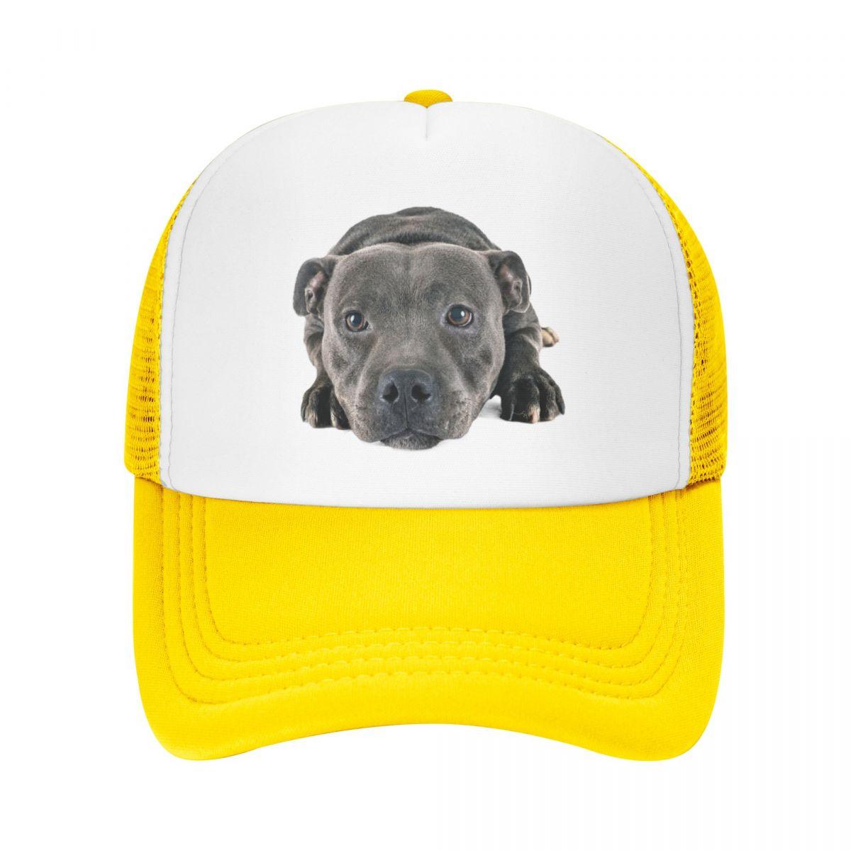 Hot Cap Punk Staffordshire Bull Terrier Baseball Cap WoUnisex Unisex Ademend Trucker Hoed Outdoor Snapback Hoeden Zomer Caps Trucker Hat