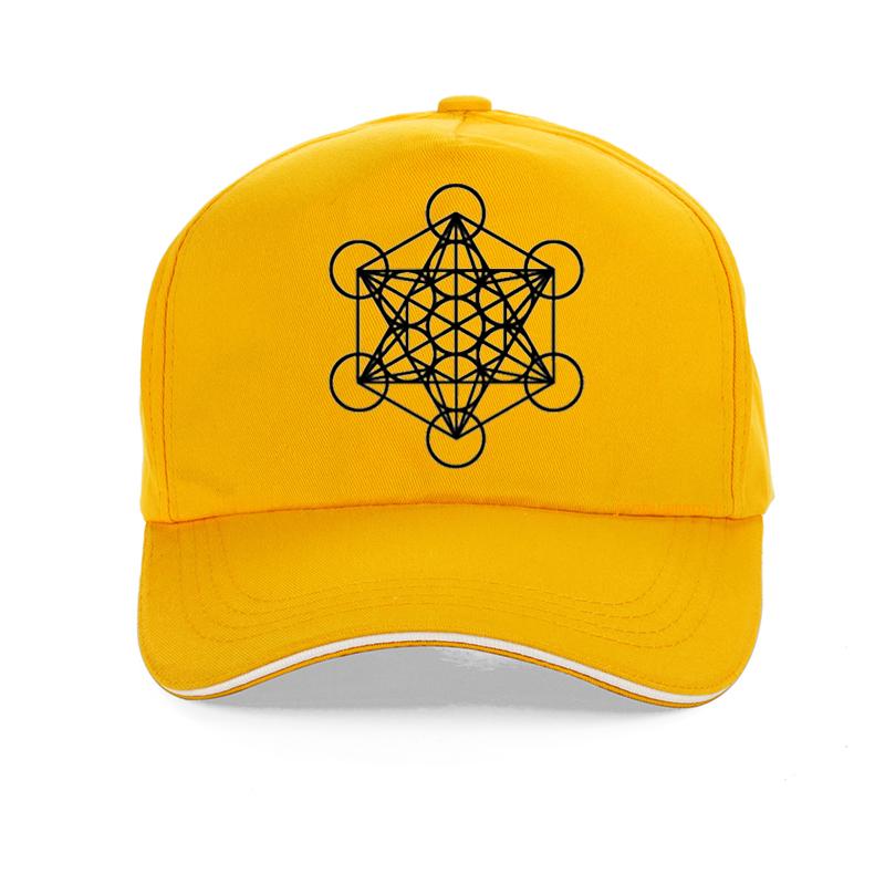 91440118MAC4M03W3Q Angel Seal Aartsengel Metatron Kubus afdrukken Baseball Cap Vrouwen Unisex Heilige Geometrie Amulet Religieuze Spirituele Unisex hoed Garros Adjustable