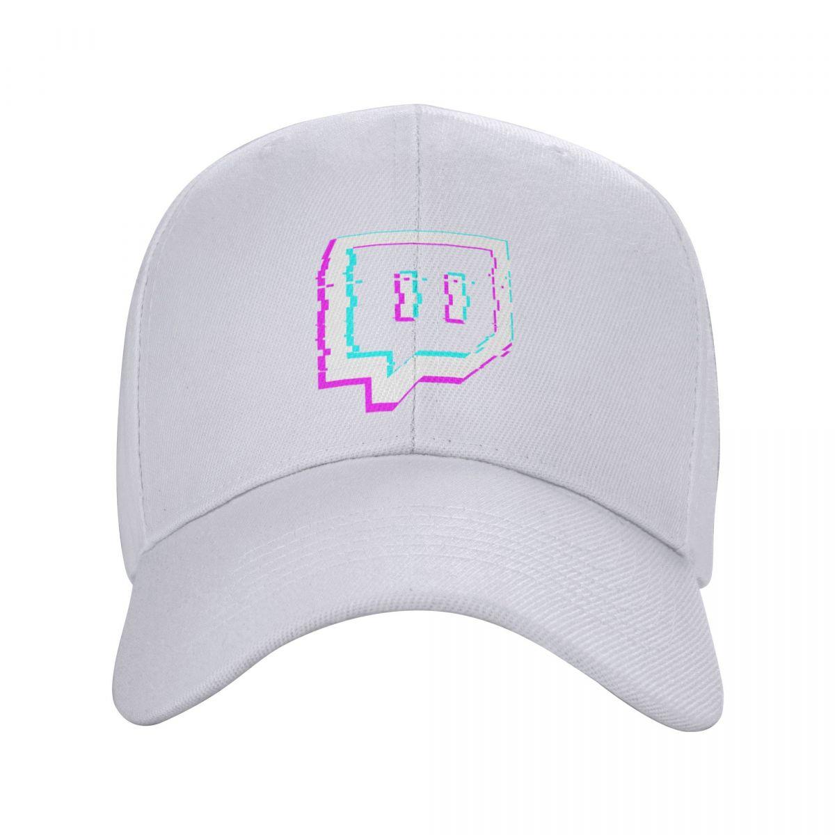 91420583MAC2W16L8R Twitch Logo Kawaii Cap Baseball Cap Hoeden voor stranduitjes voor dames Unisex's