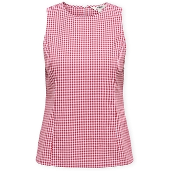 Only Top  Top Maye Check - Salsa/White
