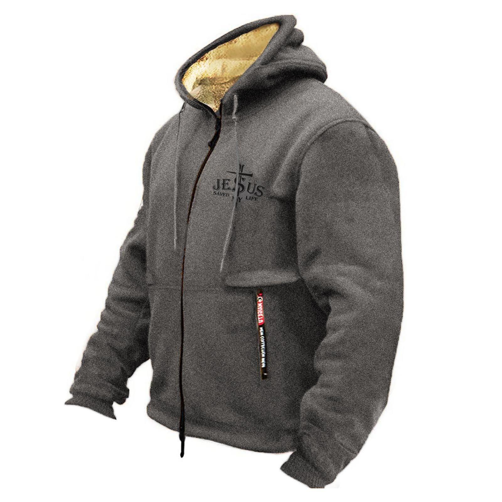 Sinking fish Winter Heren Capuchon Kasjmier Verdikte Kasjmier Cardigan Trui XXL