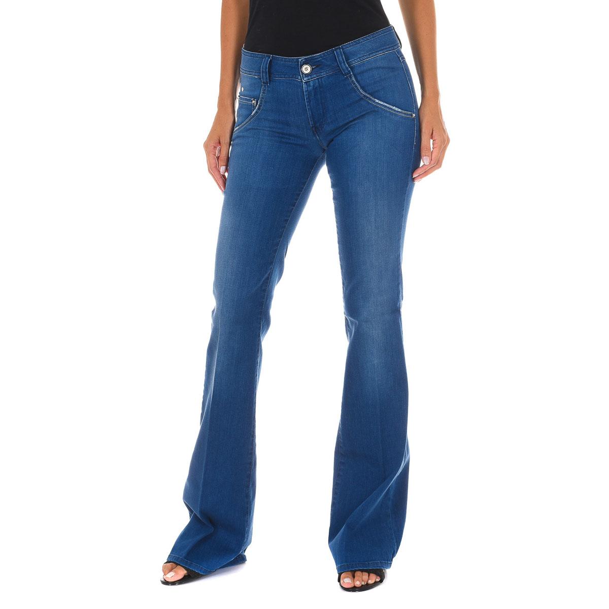 MET Dames 70DBF0532 Stretch Distressed Lange Denim Broek 25-USA