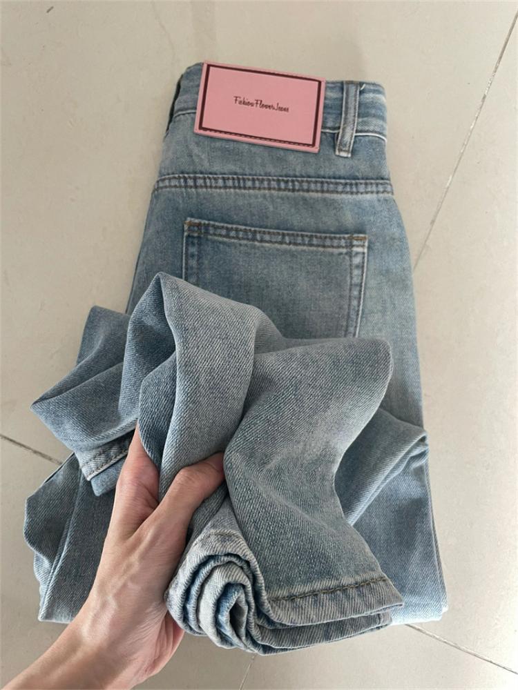 Diana Fashion Clothes Jaren '90 Harajuku Y2k Baggy Cargo Jeans Dames Blauw Vintage Chic Rechte Denim Broek Vrouwelijke Koreaanse Mode Esthetische Jaren 2000 Jean Broek 2024 Nieuw XL blauw