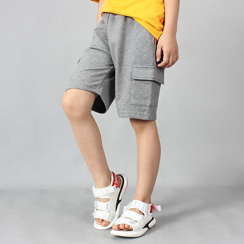 VantaGoods Zomershorts voor kinderen - Effen lichte overalls voor jongens voor middelgrote en grote kinderen 160cm