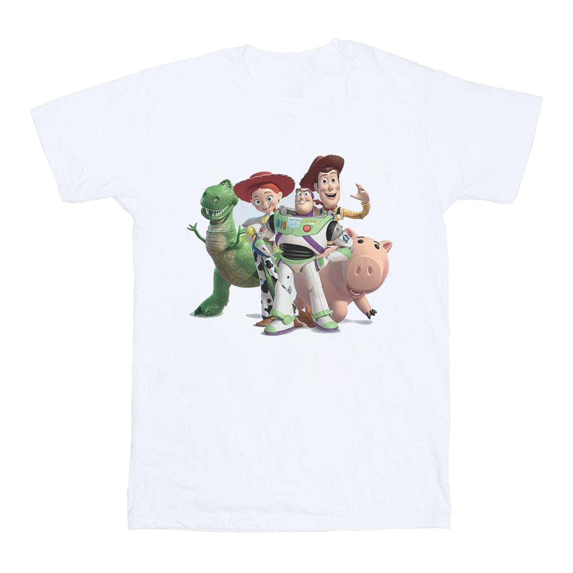 Disney jongens Toy Story 4 groep T-shirt 9-11 Years wit