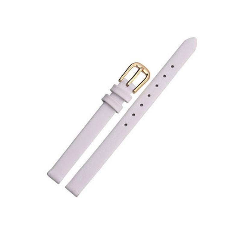 White Horse Prince Dunne lederen armbandriem Polsriem met gesp Dameshorlogeband 12mm