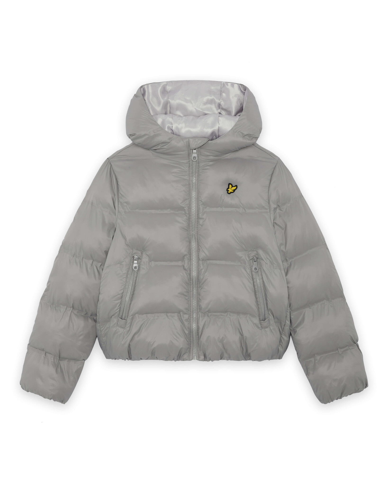 Lyle & Scott winter winterjas jongens - grijs - puffer, cropped
