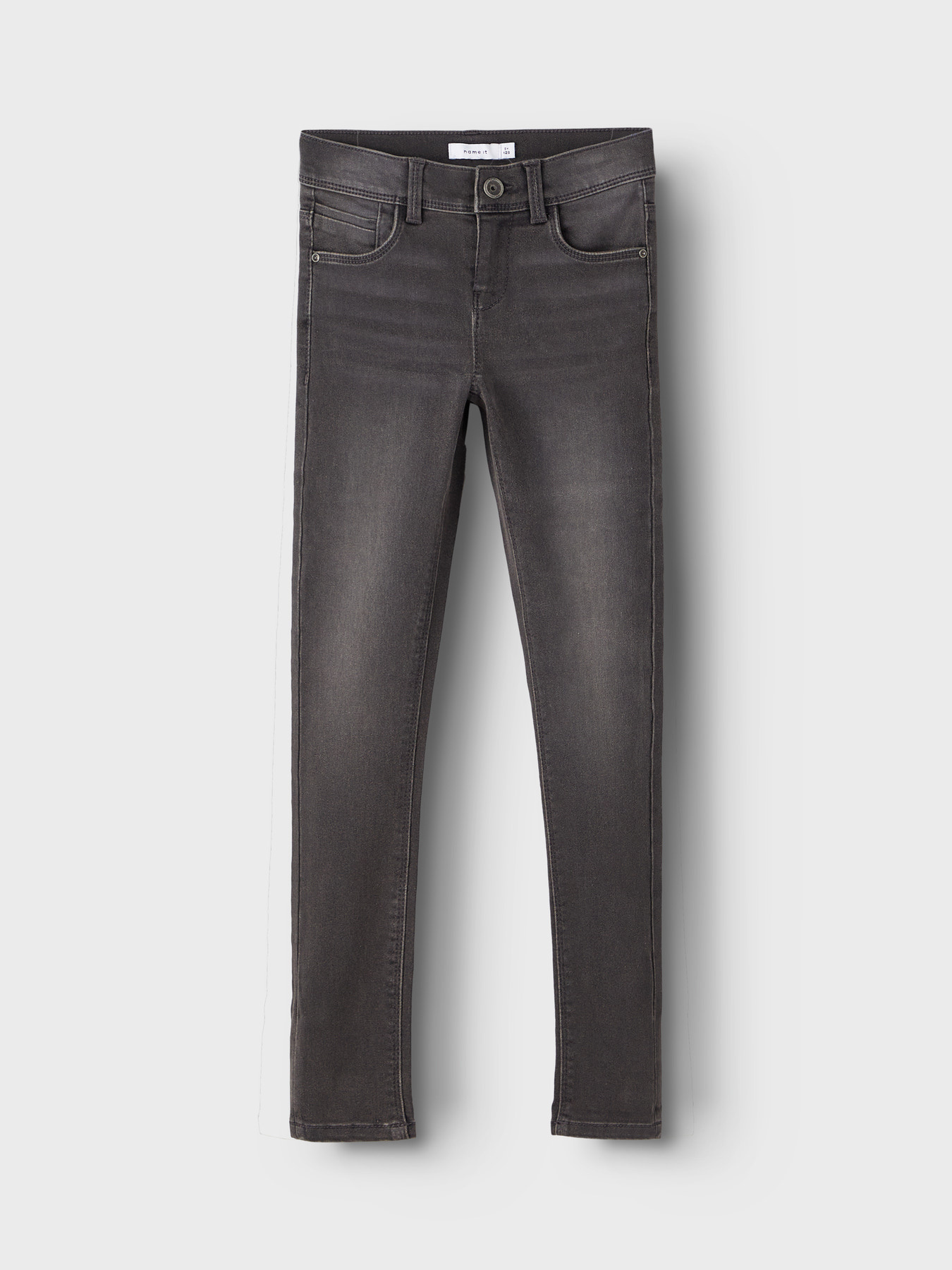 Name it winter jeans broek meisjes - donker grijs - skinny fit - NkfPolly