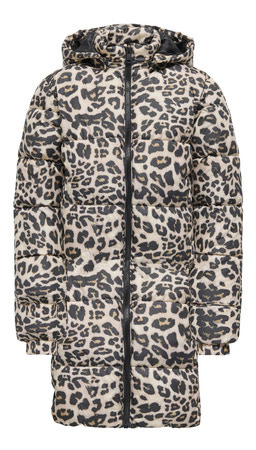 Kids ONLY winter winterjas meisjes - bruin - KogDalia - puffer