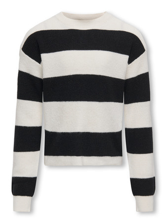 Kids ONLY winter sweater meisjes - wit - KogFranca - loose fit, gebreid