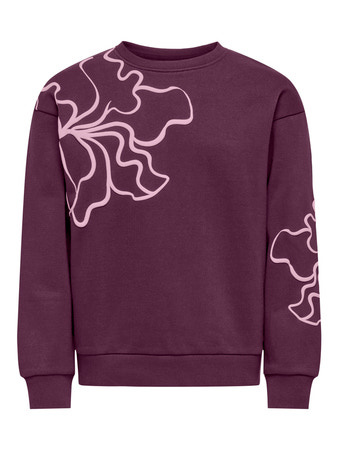 Kids ONLY winter sweater meisjes - paars - KogOdessa - loose fit
