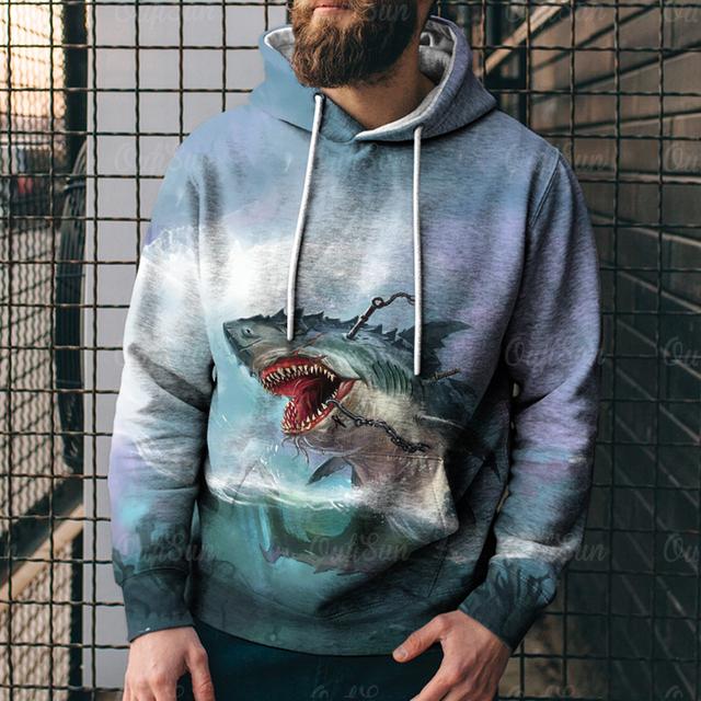 ETST WENDY 005 Nieuwe herenhoodie 3D dierenprint kleding mode herfst trui lange mouw sweatshirts voor heren hoodie haaienprint kleding 6XL
