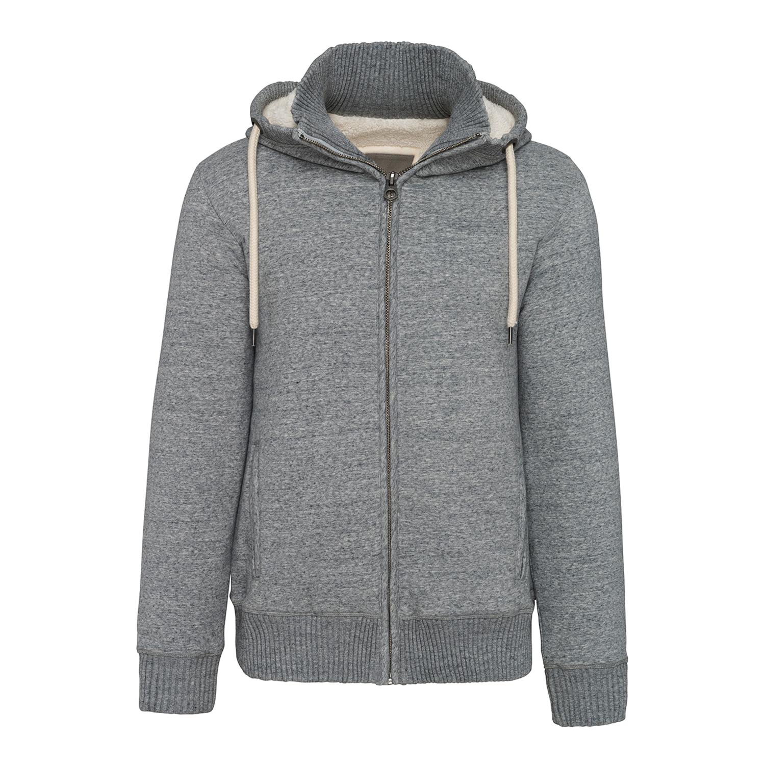 Kariban Heren Vintage Heather Sherpa gevoerd fleecejack L