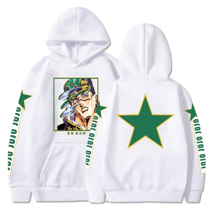 Nihao Nieuwe JOJO's Bizarre Adventure Anime Hoodie Kujo Jotaro Gedrukt Trui Japanse Harajuk heren Tops Comfortabele Streetwear L