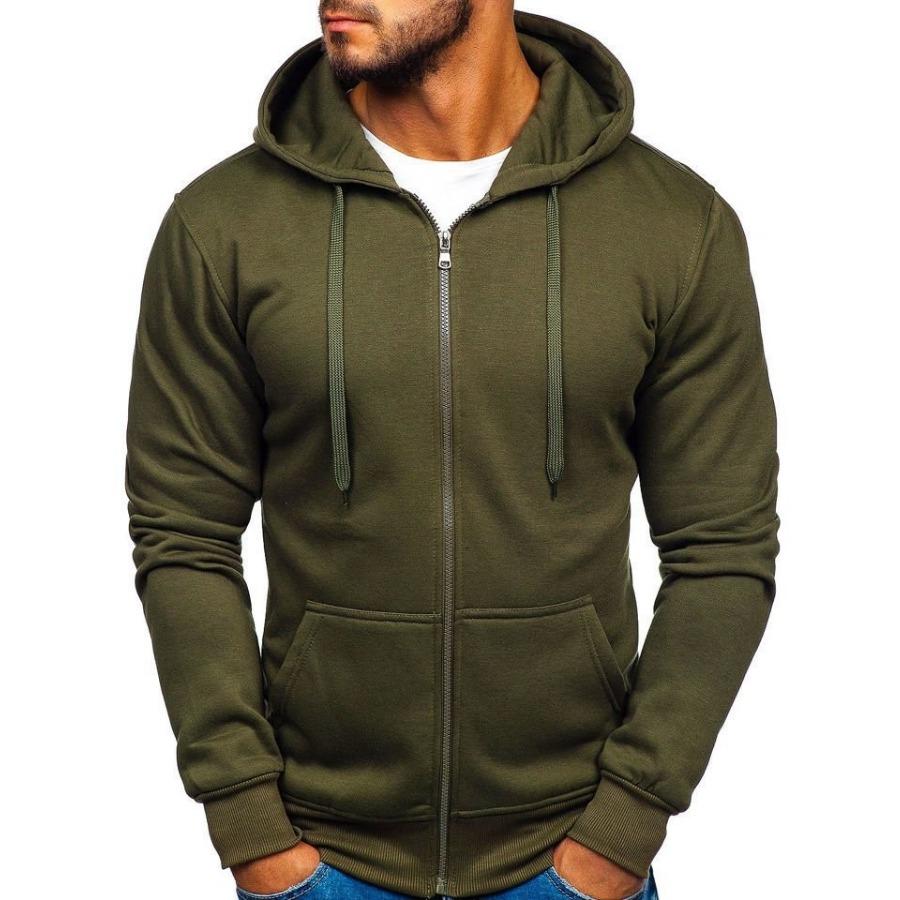 WowClassic Fleece Hoodie Mode Sportkleding Heren Capuchon Lange Mouw Herfst Winter Truien Kleding Heren Gezichtsmasker Hoodies L legergroene kleur