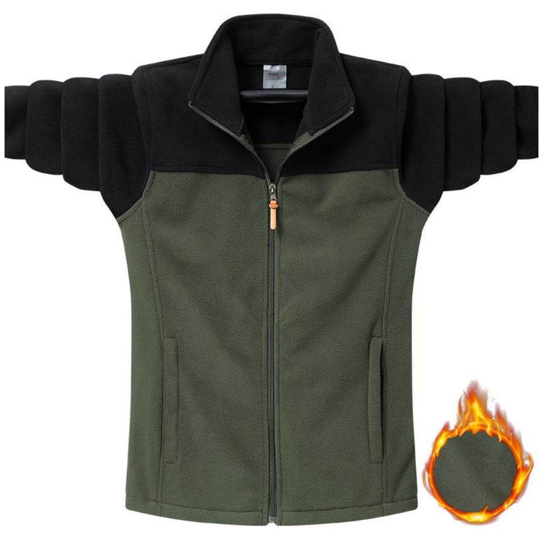 VVGUOWEI Herfst Winter Tactische Fleece Jassen Mannen Casual Hoodies Sweatshirt Jassen Mannelijke Jacht Sport Bomberjack M legergroene kleur