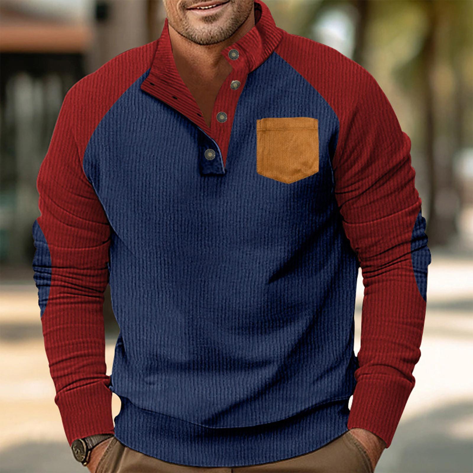 Choose one Heren Sweatshirt met Staande Kraag Is Buiten Casual Truien Tops XXXL Vloot