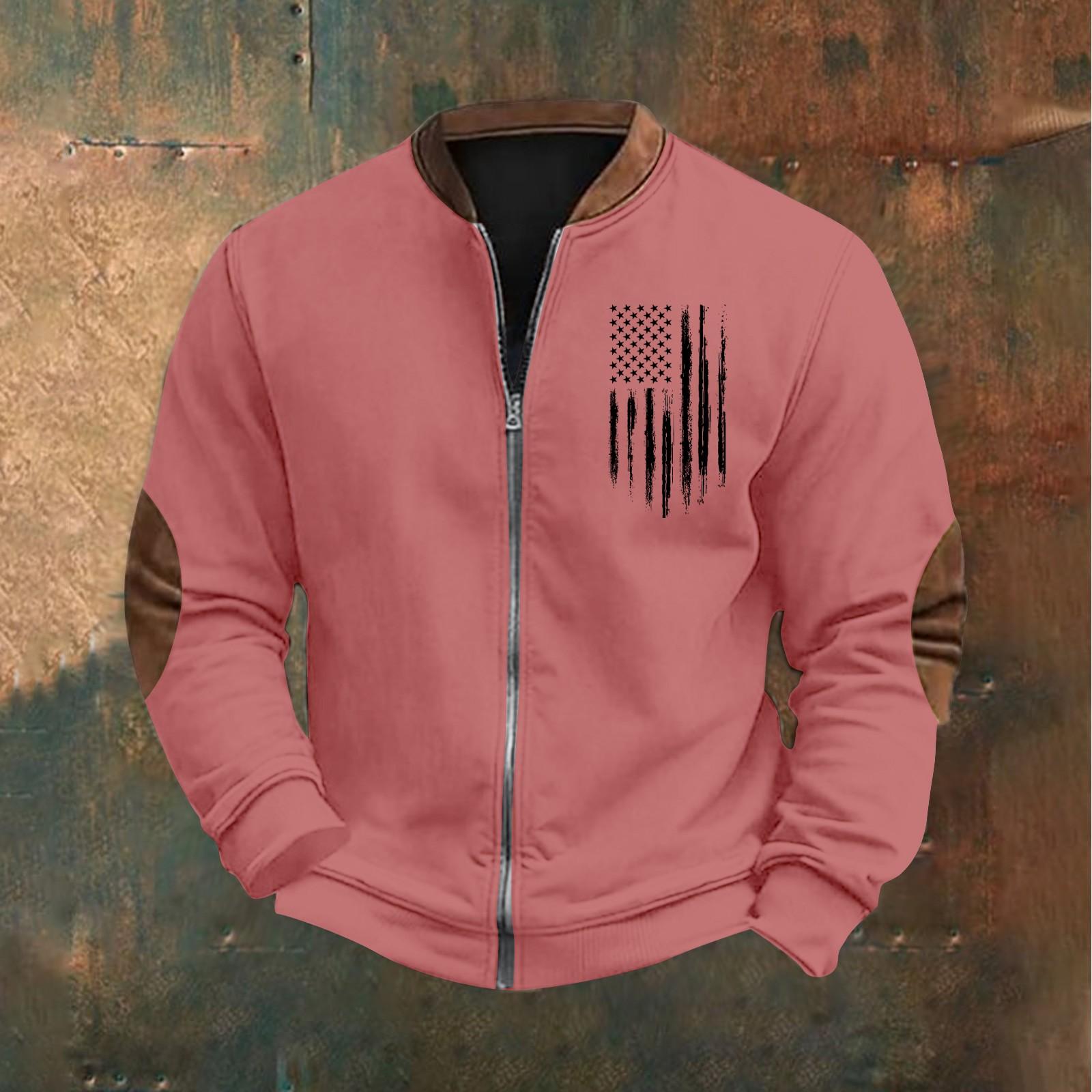 Sinking fish Heren Retro Casual Gradient Bedrukt Sweatshirt XL rood