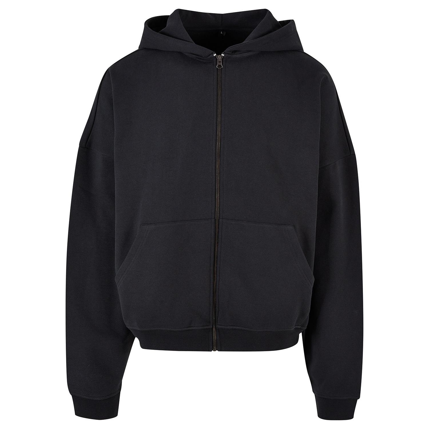 Build Your Brand herenhoodie met volledige ritssluiting uit de jaren 90 XL