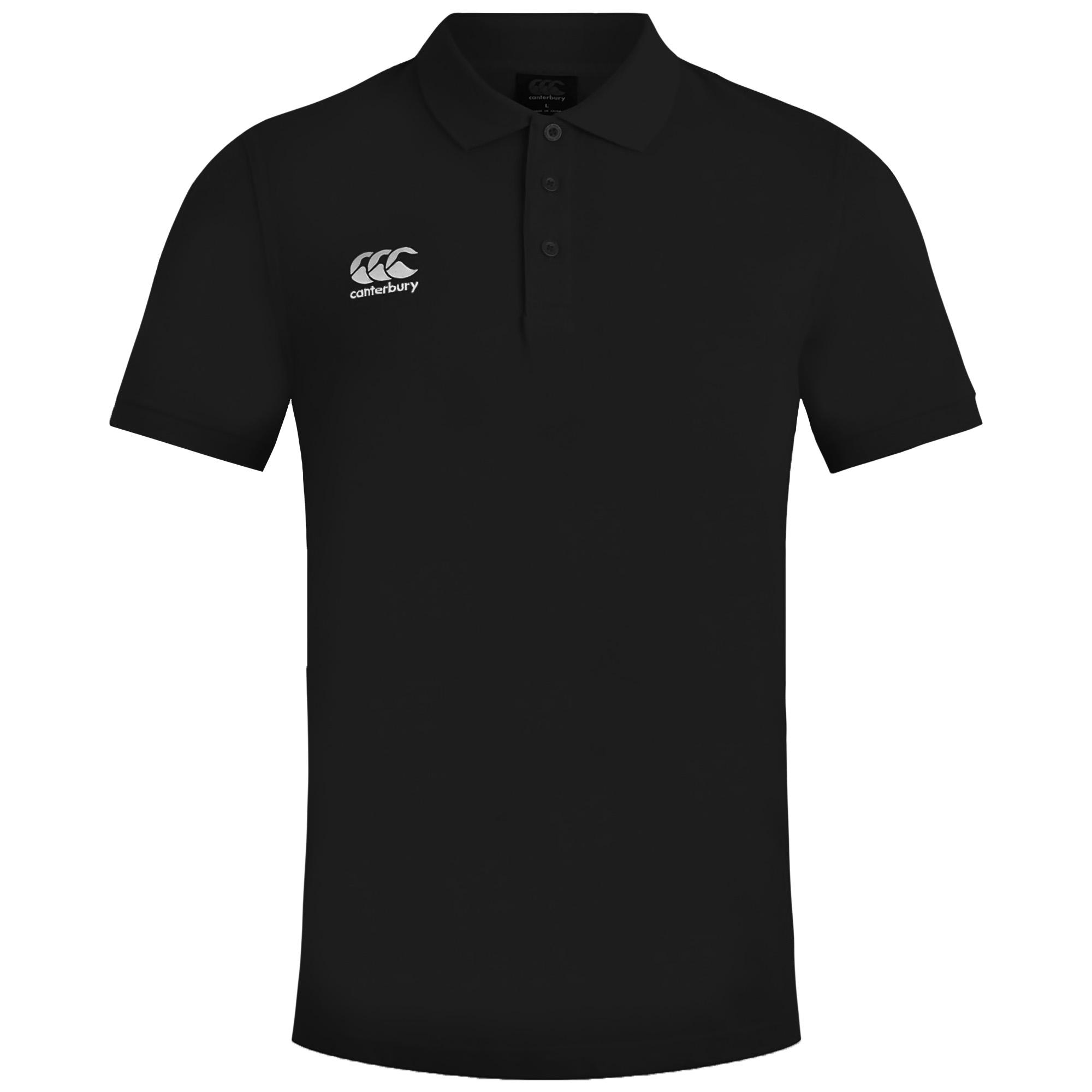Canterbury Heren Waimak piqué poloshirt met korte mouwen 3XL zwart