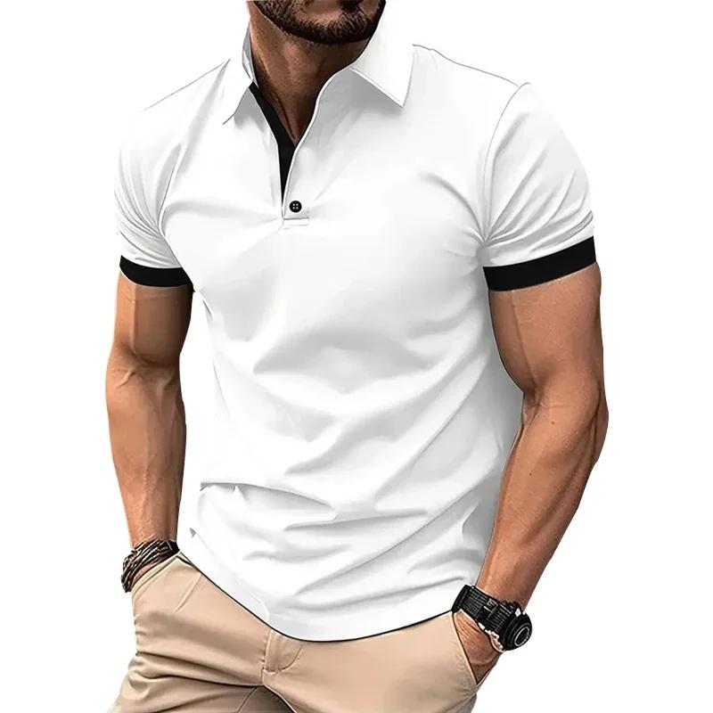 Haojun Men Polo Shirt Short Sleeve T Shirt 3XL