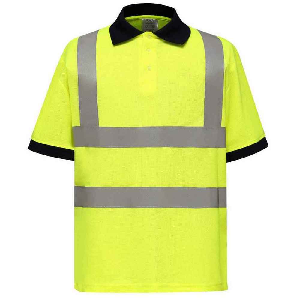 Yoko unisex volwassen poloshirt met korte mouwen en korte mouwen XL geel