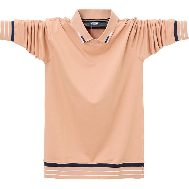 Phoca largha Heren Losse Lange Mouw Poloshirts Casual Basic Kraag Shirts Lichtgewicht Zakelijke Werk Polo T-shirts voor Heren Lente Herfst Golf Tops Plus Size L