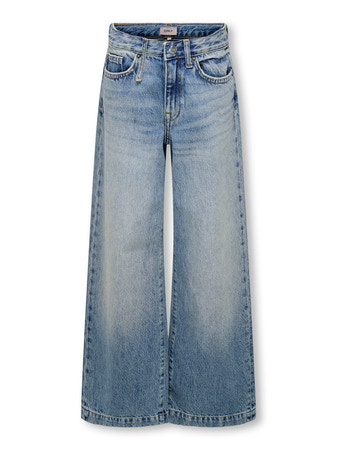 Kids ONLY winter jeansbroek meisjes - blauw - KogBroome - wide leg fit