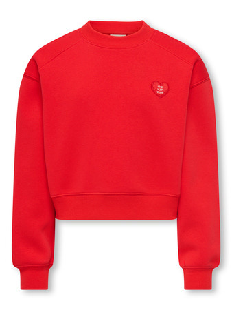 Kids ONLY winter sweater meisjes - rood - KogEvelisa - cropped fit