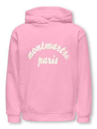 Kids ONLY winter hoodie meisjes - roze - KogHollylife - loose fit