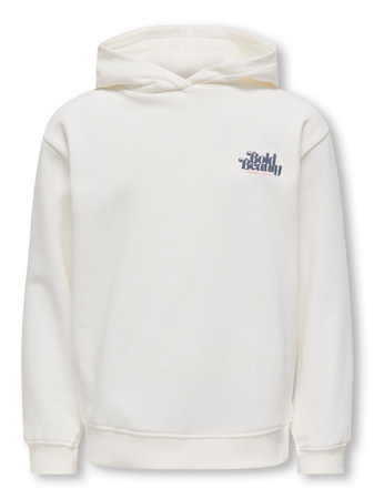 Kids ONLY winter hoodie meisjes - wit - KogHollylife - loose fit