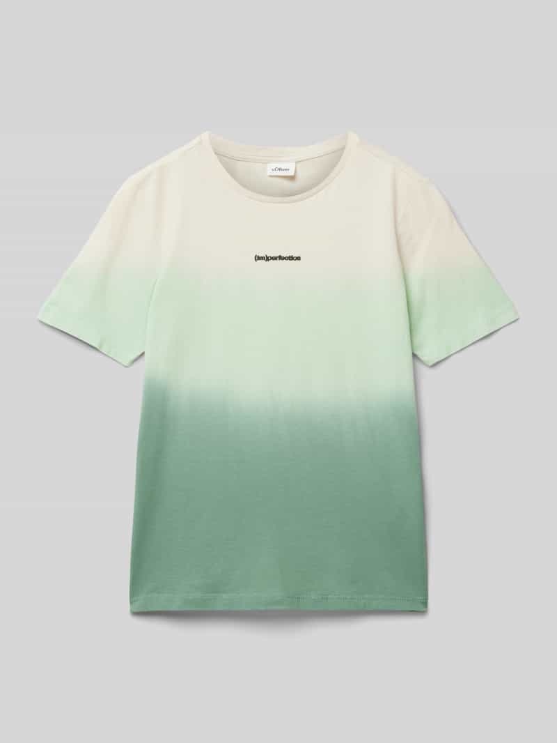 S.Oliver RED LABEL Junior T-shirt met kleurverloop en borduursel
