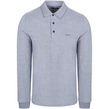 New zealand auckland Polo Shirt Lange Mouw  NZA Longsleeve Polo Hamton Piqué Blauw