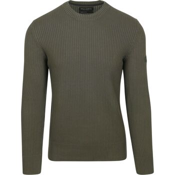 Marc O'Polo Sweater  Pullover Ribbed Groen