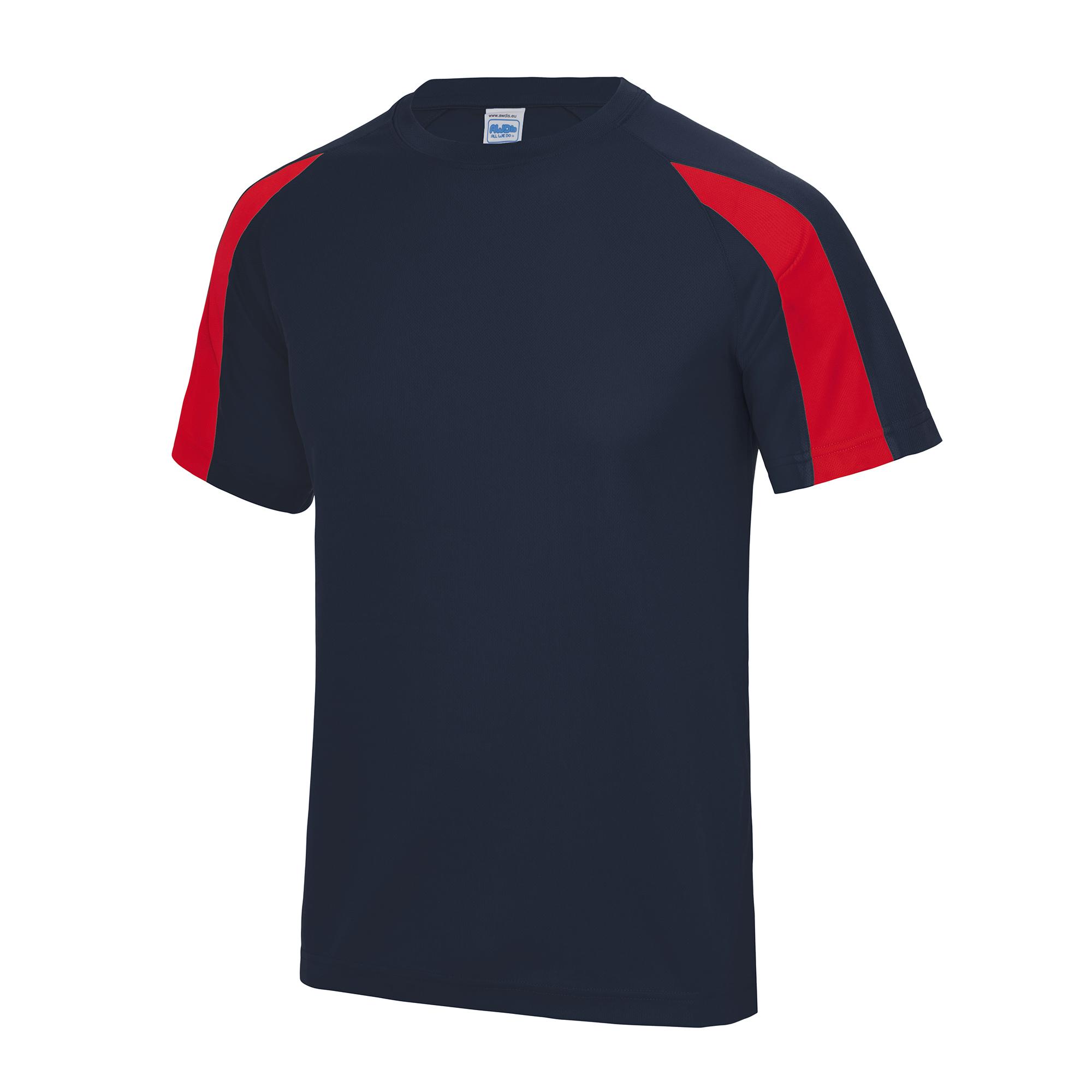 Awdis Just Cool Kids Unisex Contrast Plain Sports T-Shirt 12-13