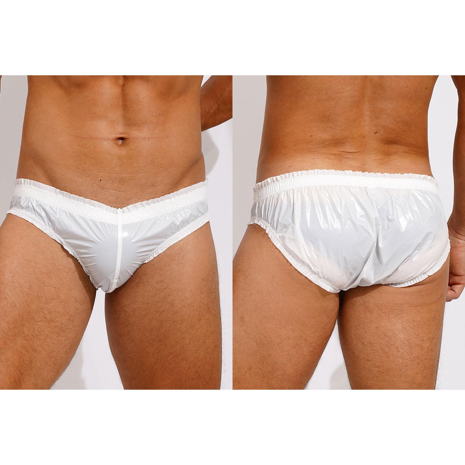 Fldy Heren bikini zwemslip laagbouw elastische tailleband ondergoed badmode ivoor