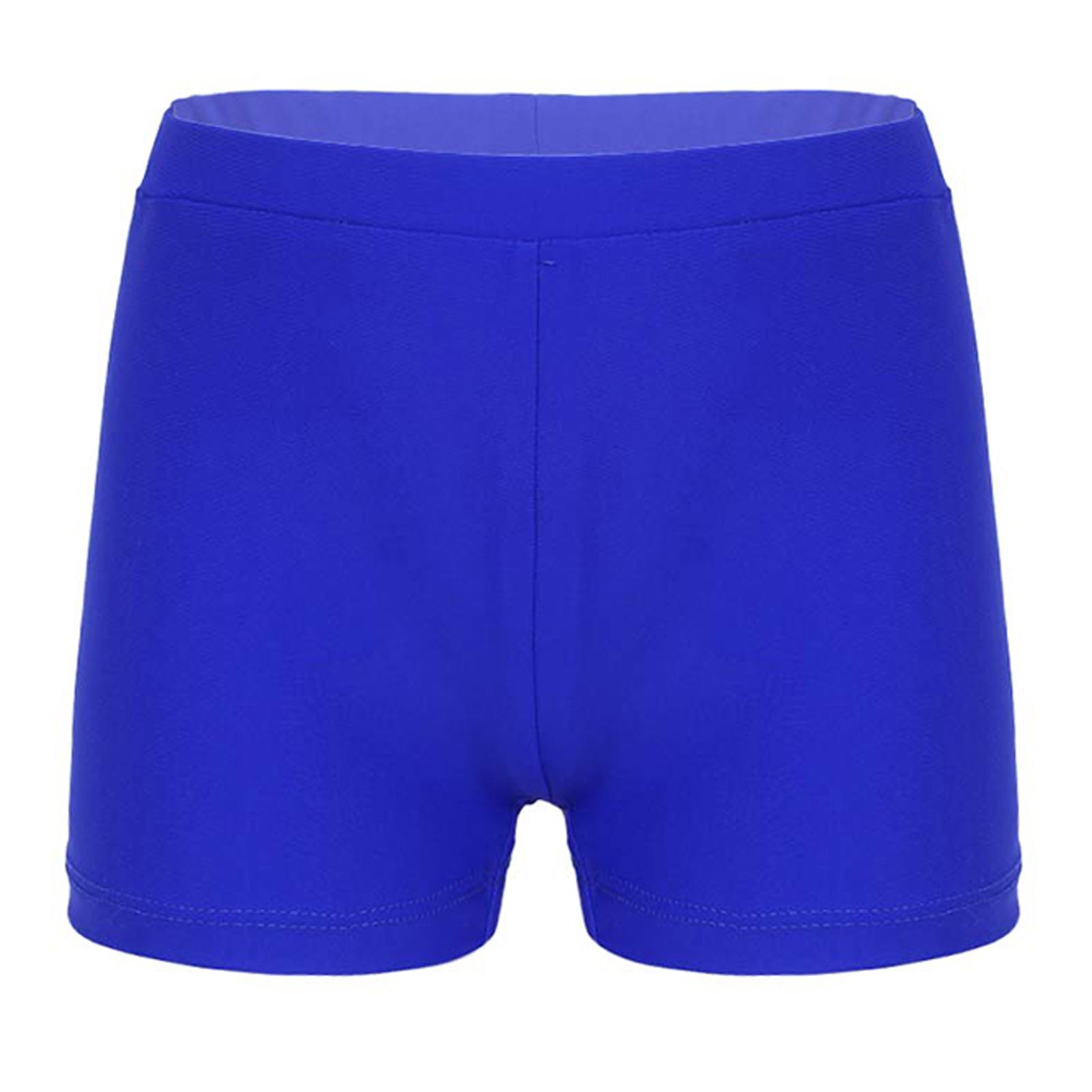 IEFiEL Kinderen Meisjes Snel Drogende Zwemshorts Effen Kleur Zwembad Strand Zwemshorts 7-8 Years koningsblauwe kleur