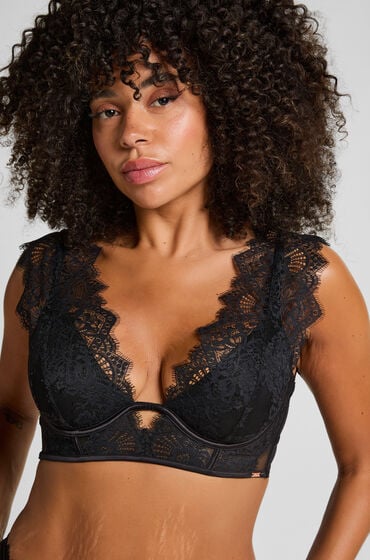 Hunkemöller Niet-voorgevormde longline beugel bh Zoe Zwart